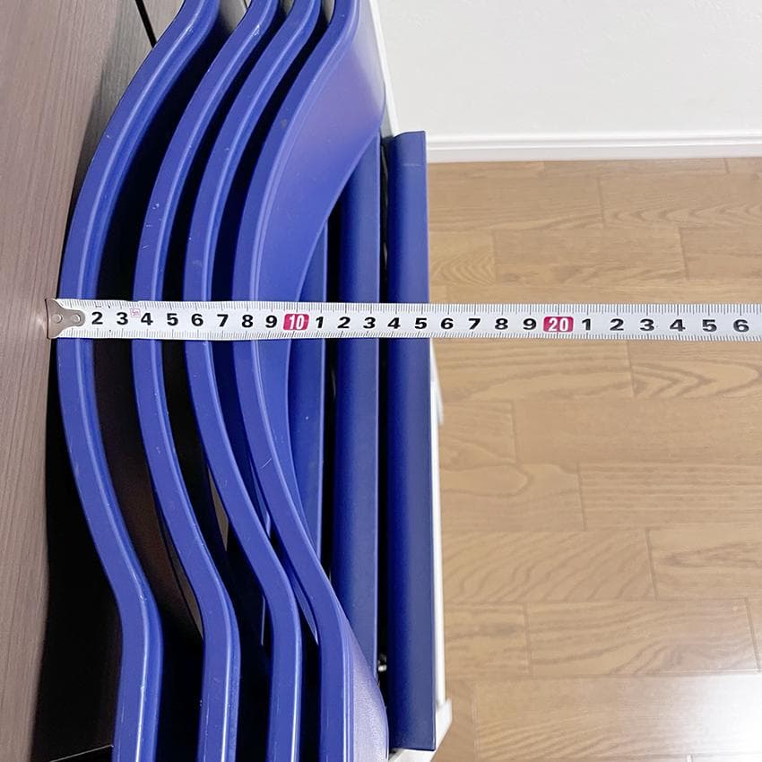 都内直渡のみ ArrMet アーメットチェア 伊製 4脚 薄型 折り畳み椅子