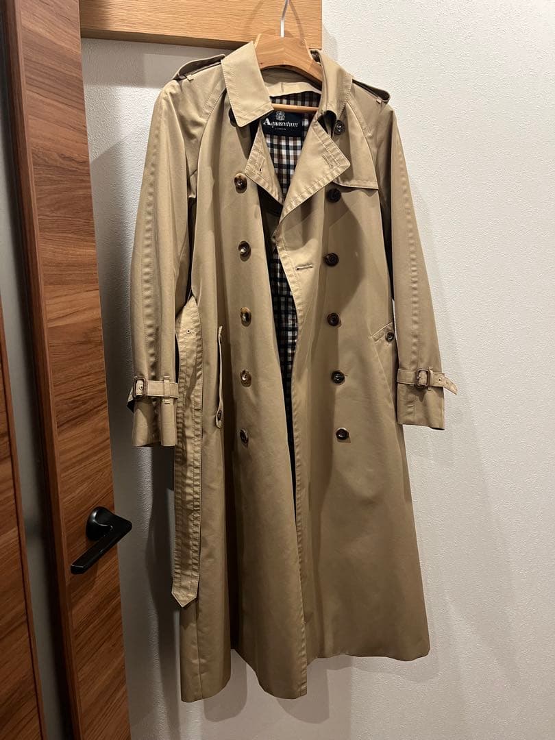 美品⭐︎アクアスキュータムBASIC TRENCH COAT MAXI 8号