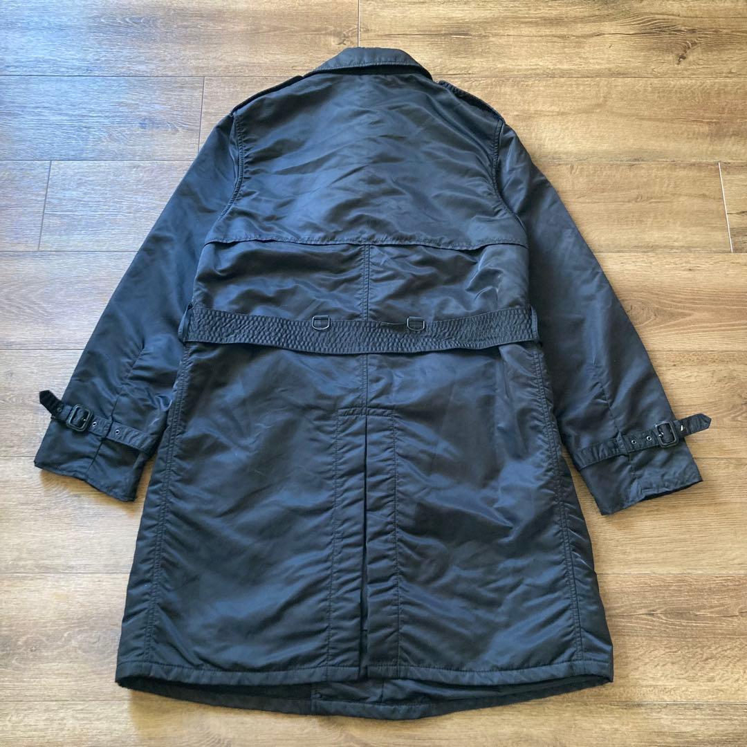 希少 AVIREX アヴィレックス フライトトレンチコート ベルト付 XL 黒