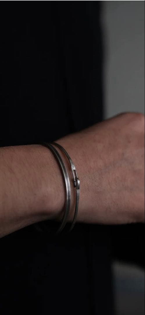 PRY シュウト Silver Hook Bangle [narrow]