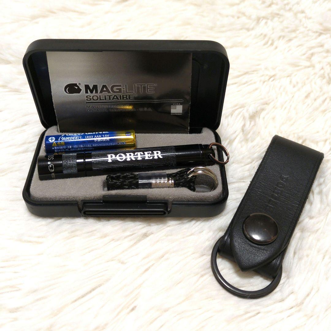 【超美品】PORTER　HEAT　ヒート　メッセンジャーバッグ S　マグライト付