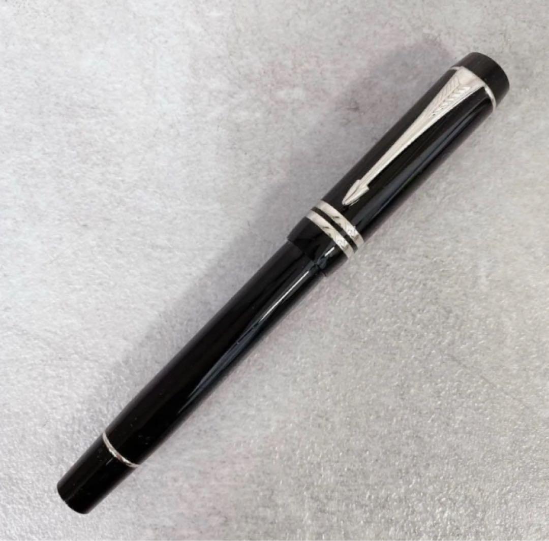 W014 PARKER DUOFOLD 18K750 金 万年筆 筆記用具