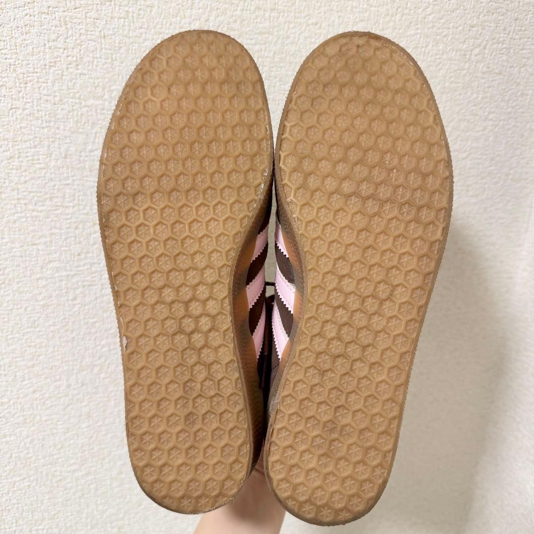 【最終値下げ】adidas GAZELLE 24cm ブラウン ピンク