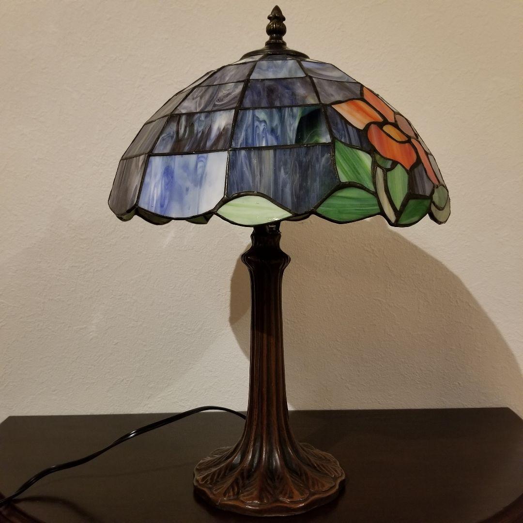ステンドグラス テーブルランプグラデション ハンドメイド品