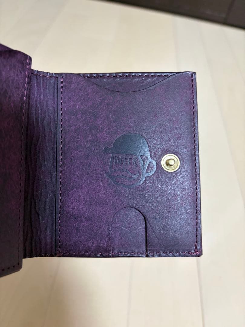 ⭐︎超美品⭐︎BEERBELLY 二つ折り財布 パープル