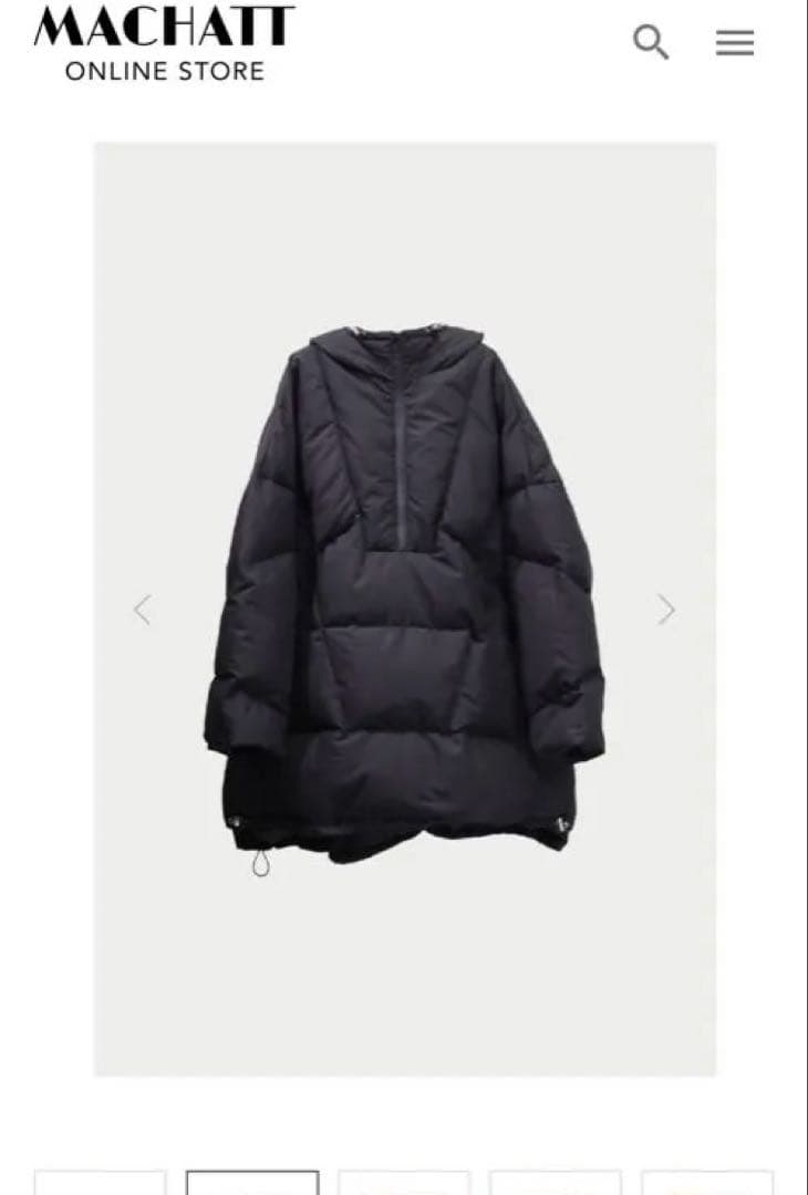 未使用級　MACHATTダウンジャケット ブラック Fサイズ　マチャット