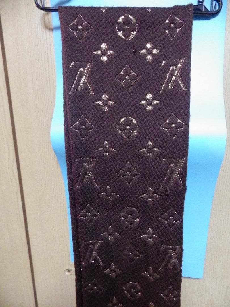 LOUIS VUITTON ブラウン マフラー
