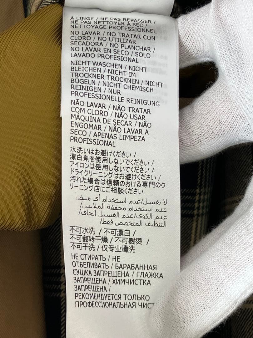 ほ*ほ様 GUCCI トレンチコート ベージュ レザー メンズ 48サイズ【No