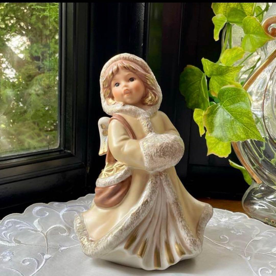 【おまとめ】フンメル人形【クリスマス・エンジェル】＆花の妖精プレート【柳の妖精】