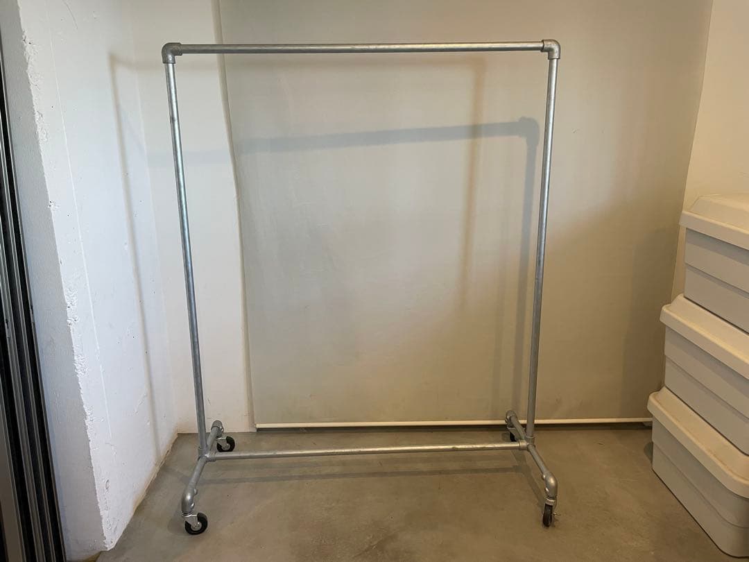 【英国製Kee Klamp使用】インダストリアル ハンガーラックキャスターガス管