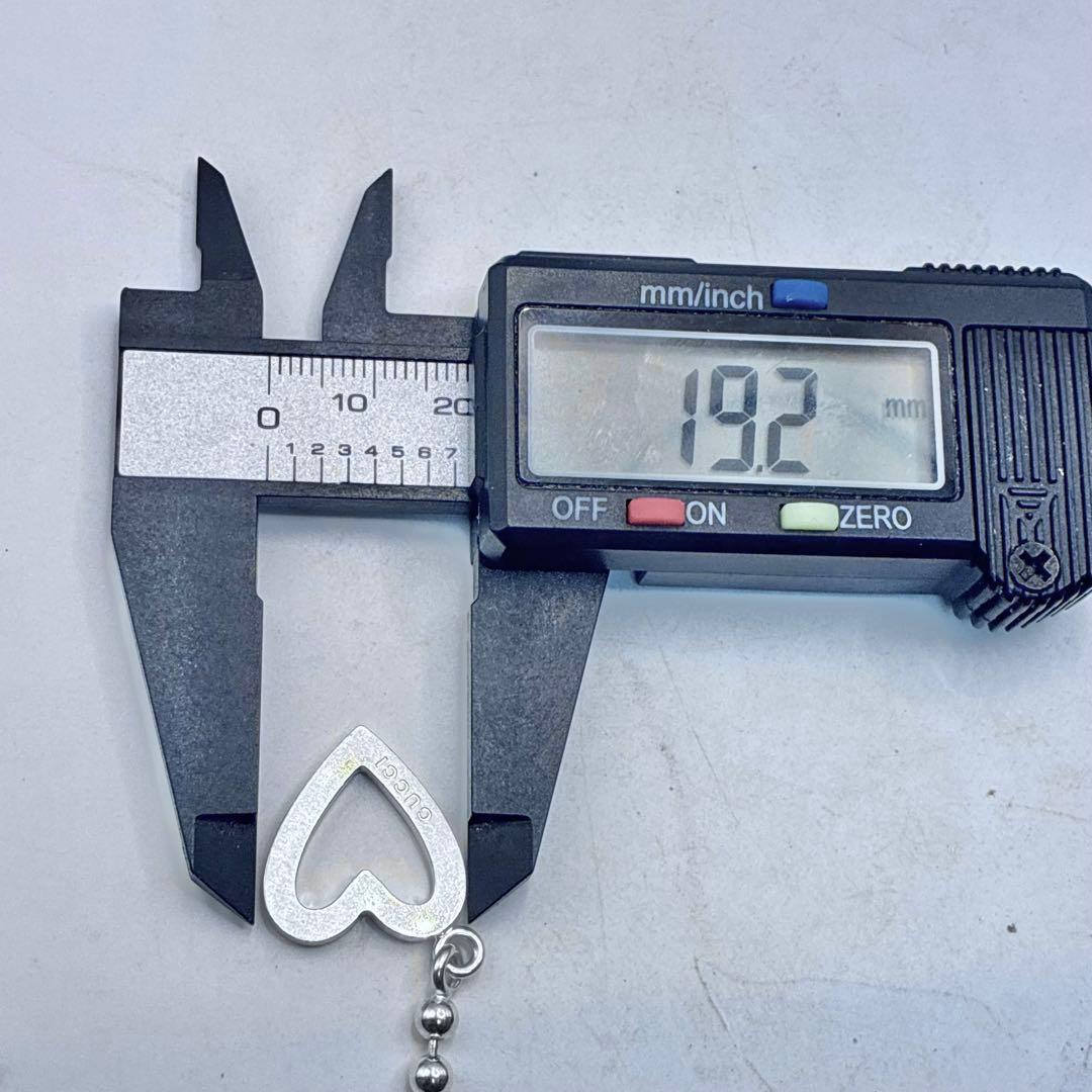 GUCCI　グッチ　ボールチェーン　ブレスレット　トグル　ハート　17　シルバー