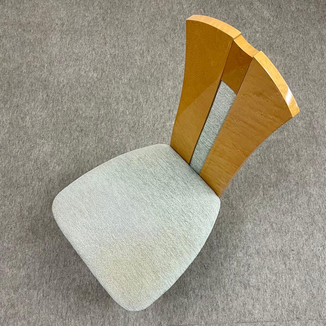 大塚家具【松創】(府中) ダイニングチェア \"バーズアイメイプル\" No.4