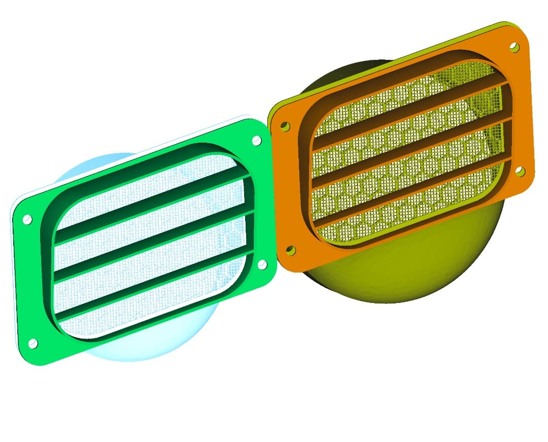 エコフローEcoFlow WAVE2,3専用ダクト取付用パーツ 助手席ドア用