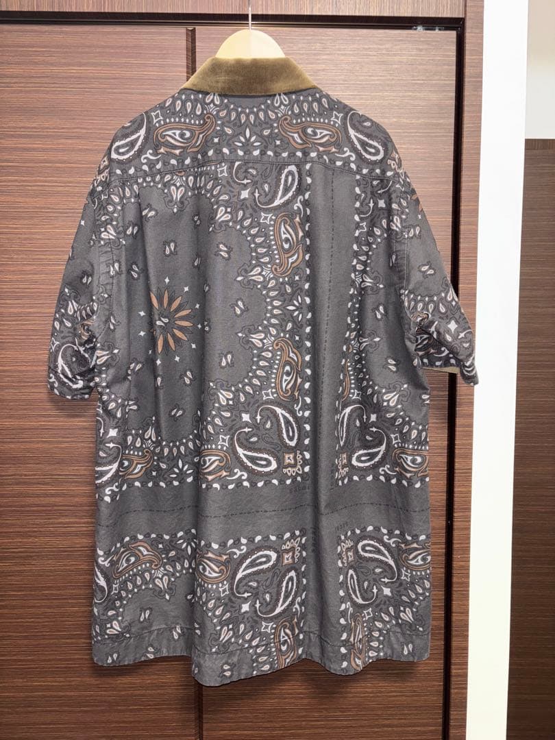 sacai 23aw Bandana Print Shirt サイズ2