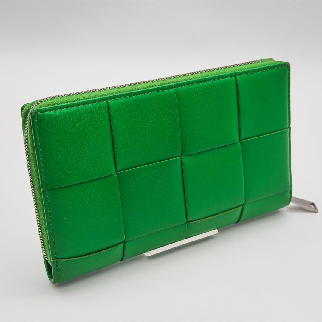 【最高峰美品】ボッテガヴェネタ カセット イントレチャート 長財布 IC搭載