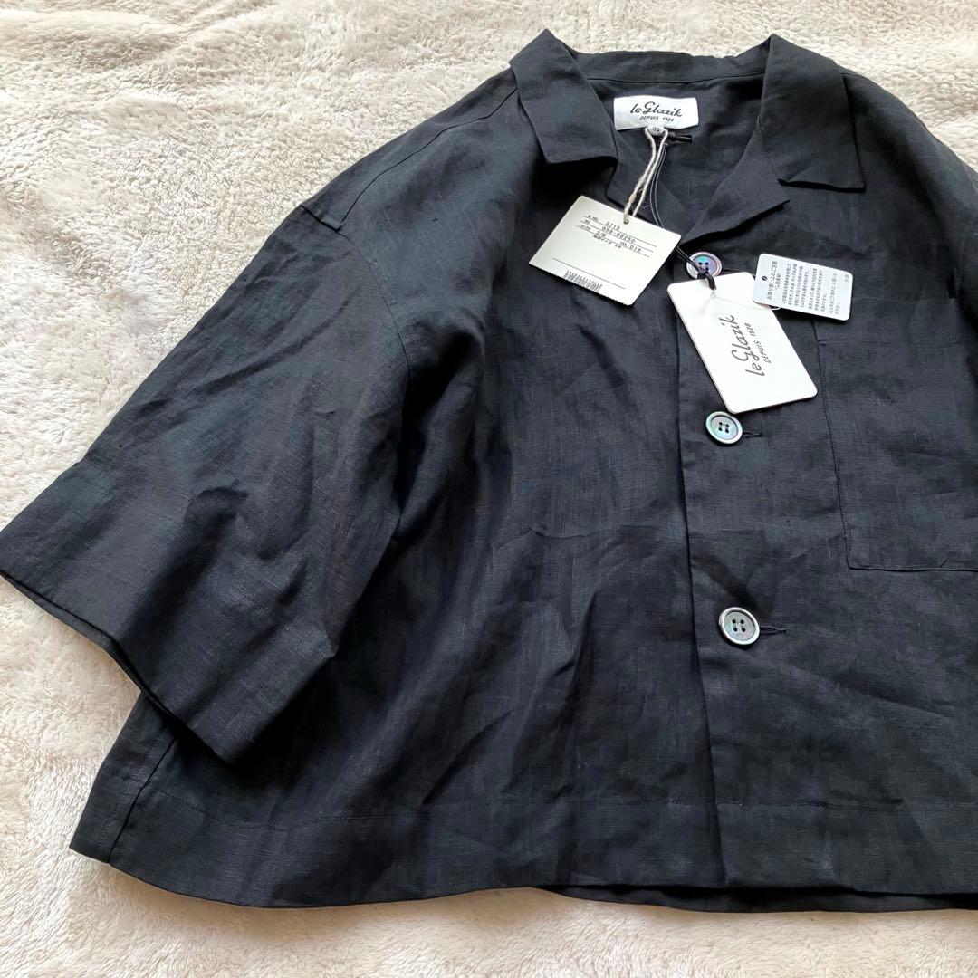 TA(*^^*)さまタグ付き 未使用 LE GLAZIK リネン 100 シャツ