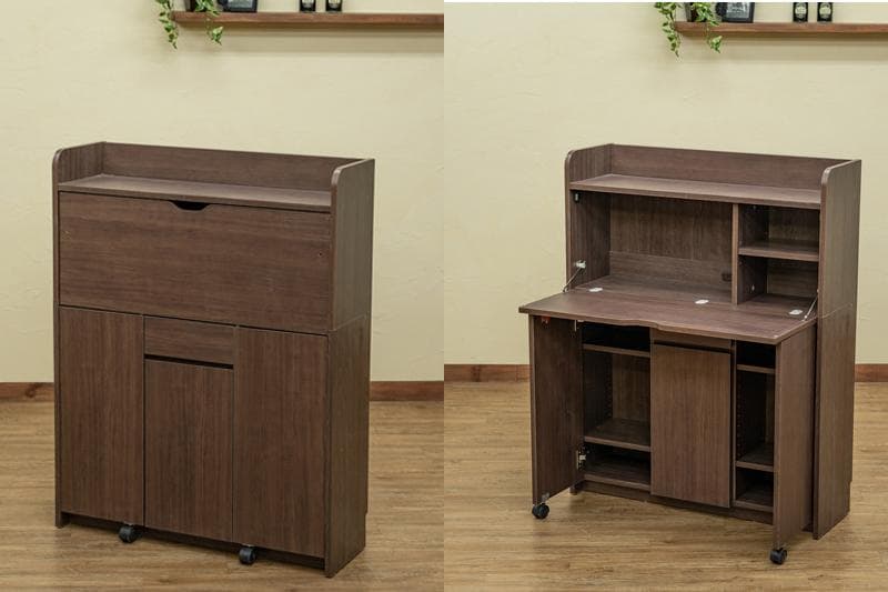 《新品・送料無料》Solano　ライティングデスク　90幅　DBR/NA/WH