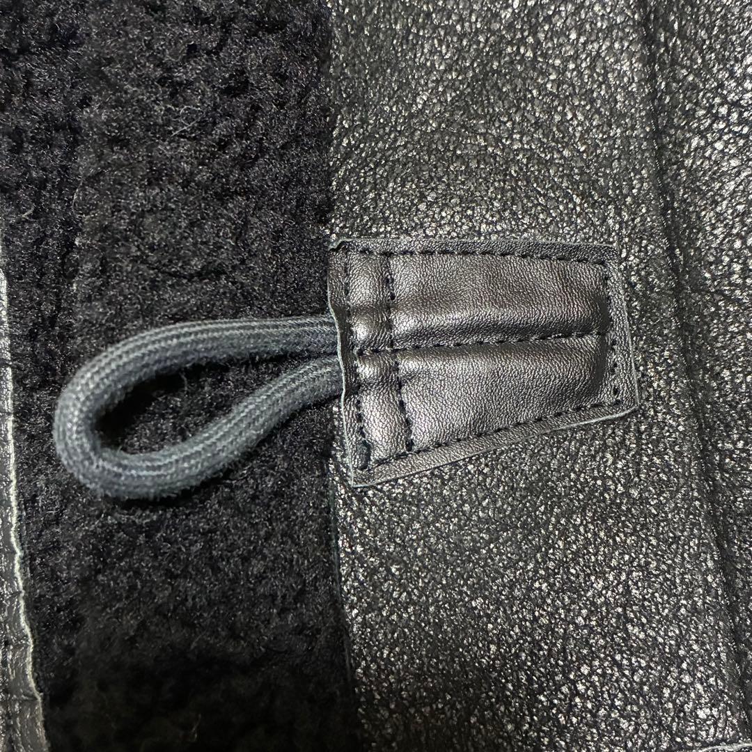 【美品】Marvy Jamoke リアルムートンベスト BLACK M