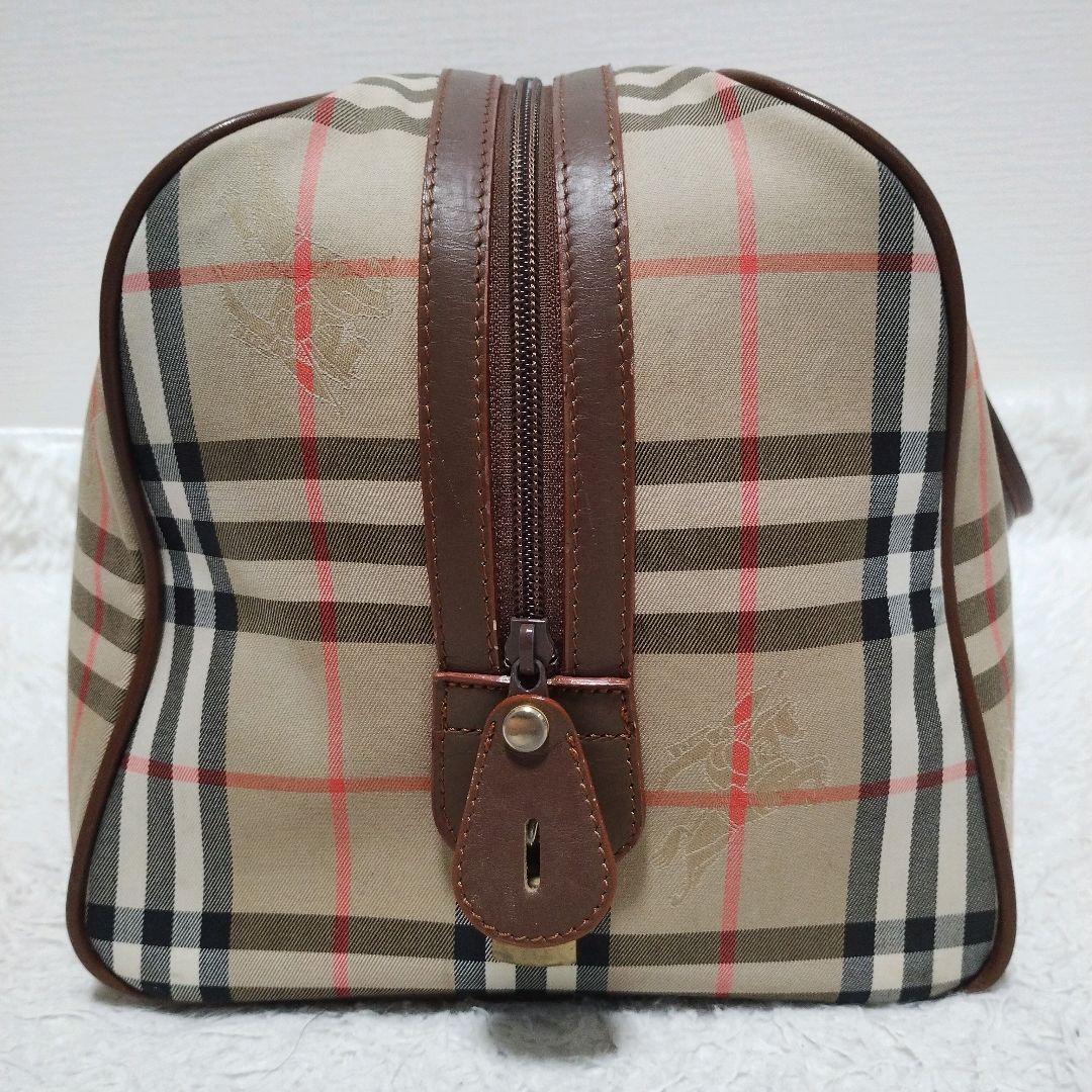 美品 Burberry バーバリー ボストンバッグ ノバチェック柄 旅行鞄
