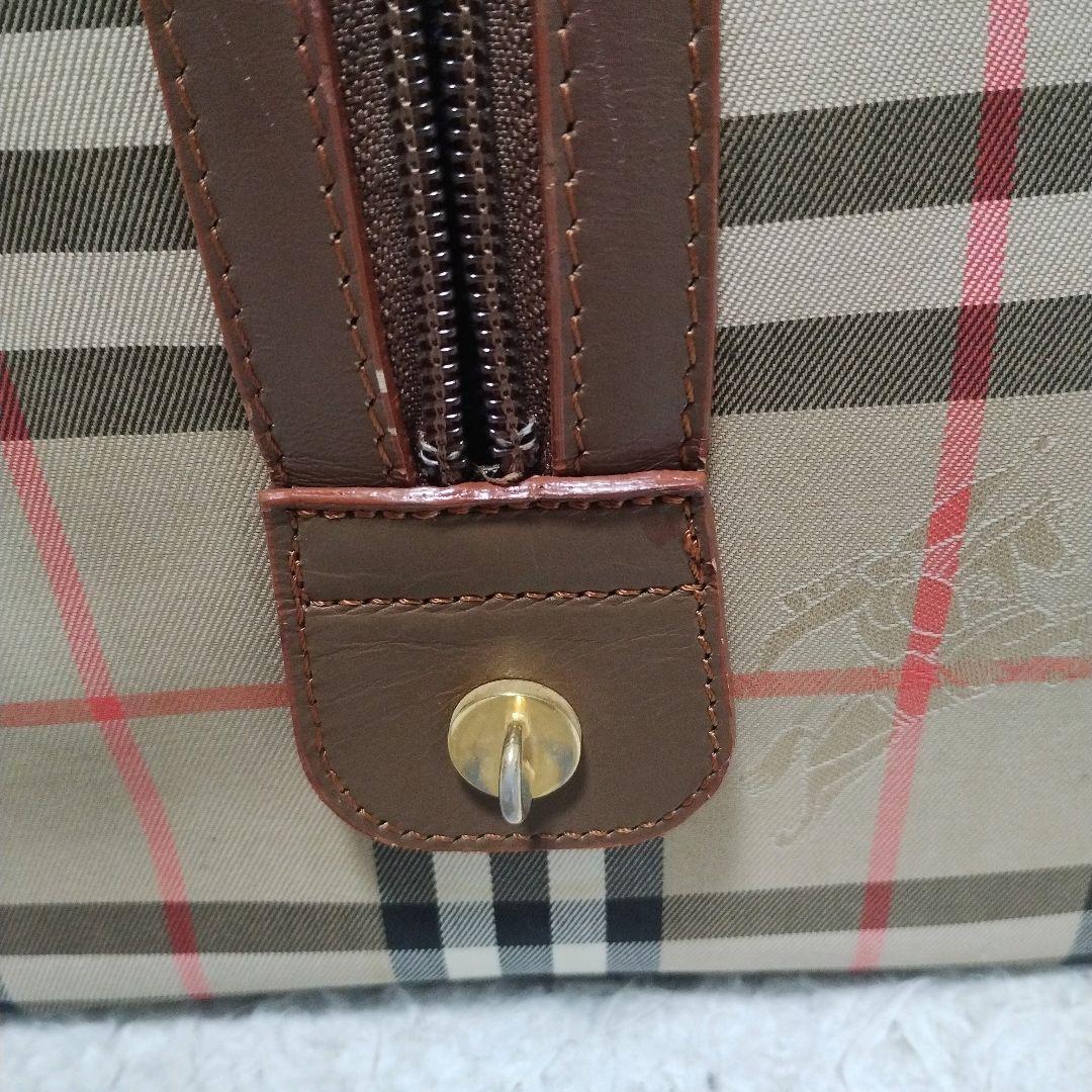 美品 Burberry バーバリー ボストンバッグ ノバチェック柄 旅行鞄