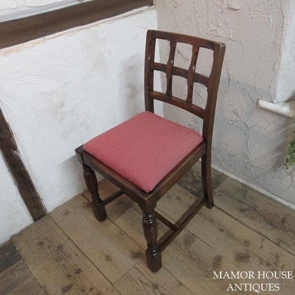 イギリス アンティーク 家具 ダイニングチェア 4脚セット 英国 4768e