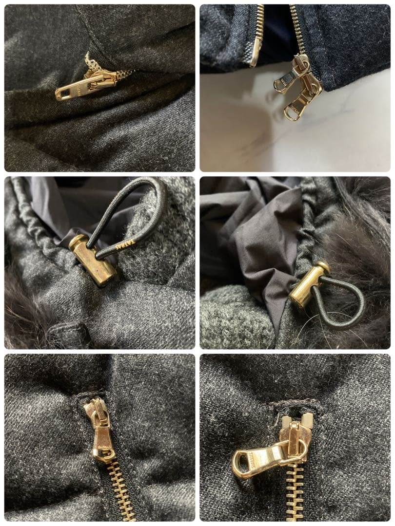美品✨TATRAS タトラス ルセラ ダウンベスト フード ファー グレー M