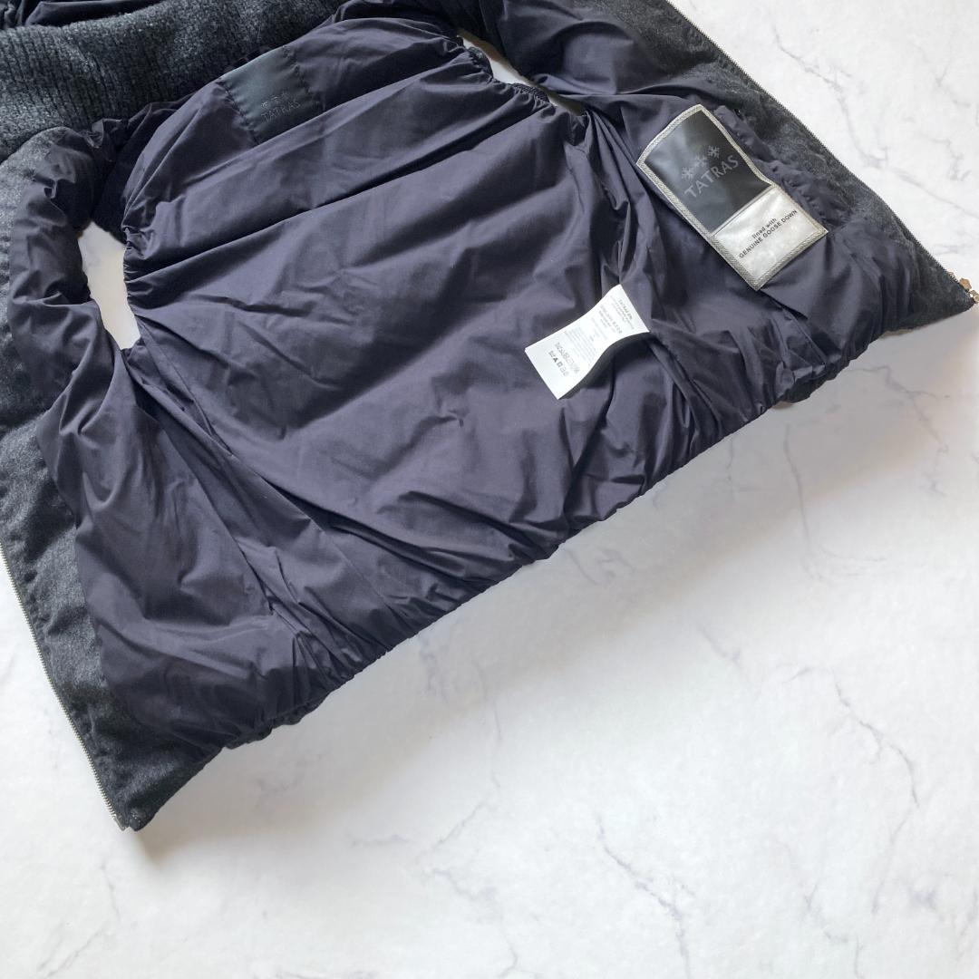 美品✨TATRAS タトラス ルセラ ダウンベスト フード ファー グレー M