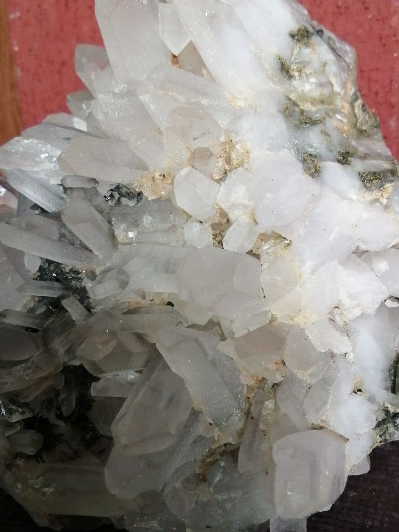 水晶 エピドート 共生クラスター（トルマリン）4kg ーt773