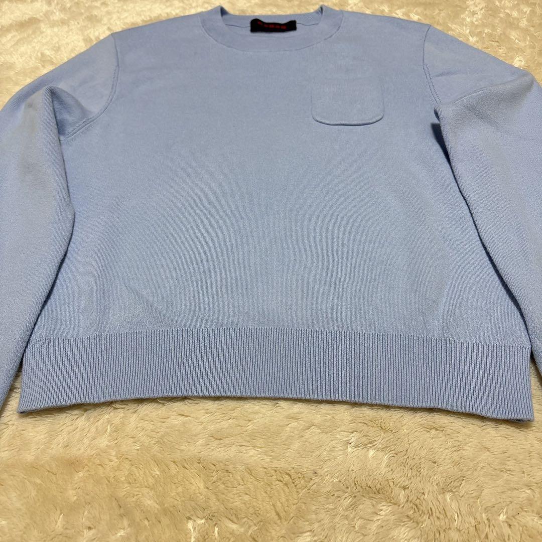 CABaN 2024SS コットンカシミヤポケットブルーオーバー