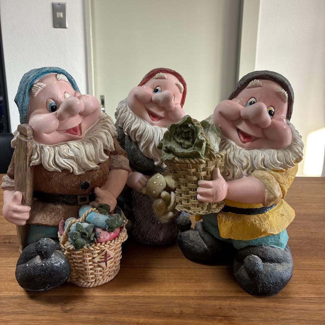 DISNEY 白雪姫と七人の小人 3つセット　置物 オブジェ