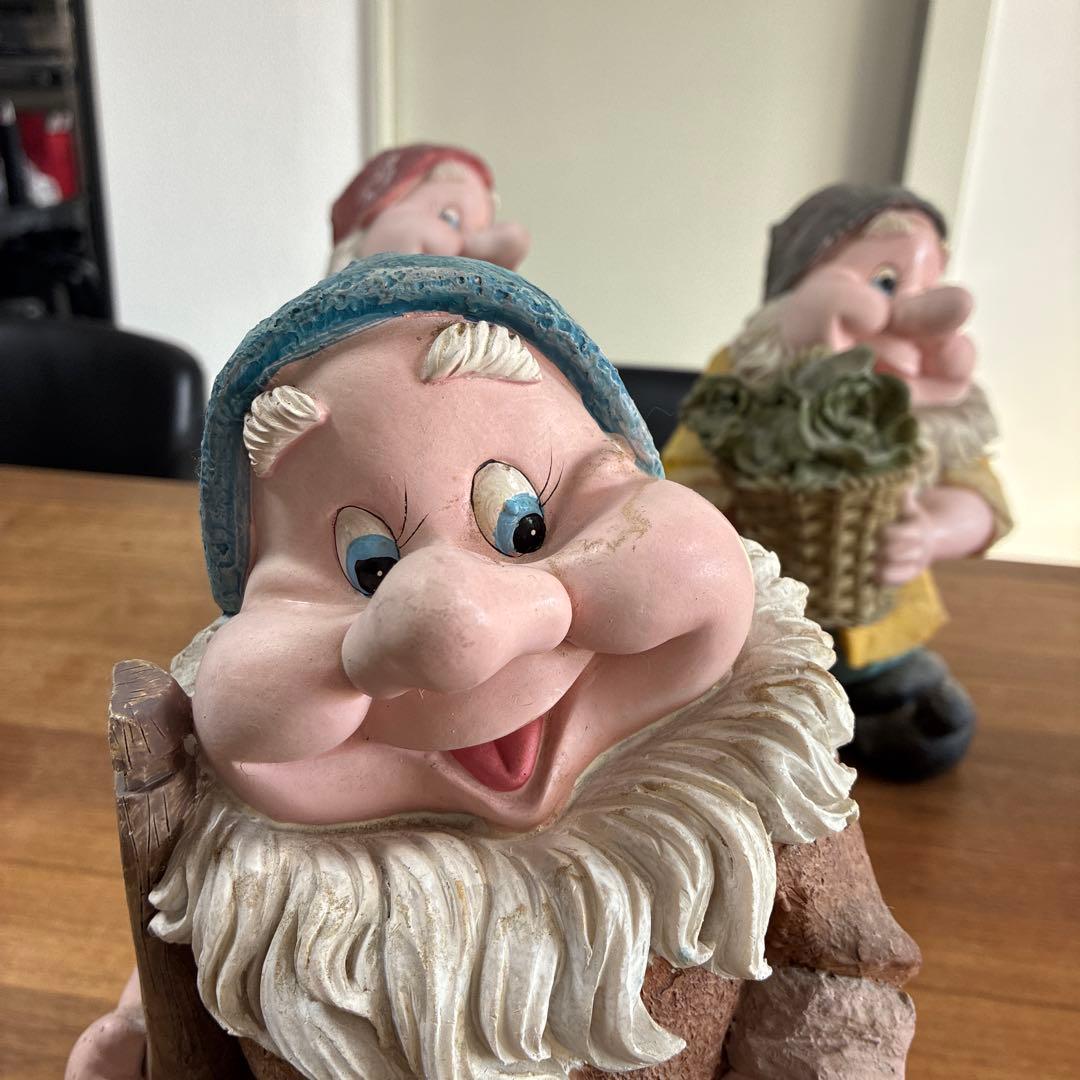 DISNEY 白雪姫と七人の小人 3つセット　置物 オブジェ