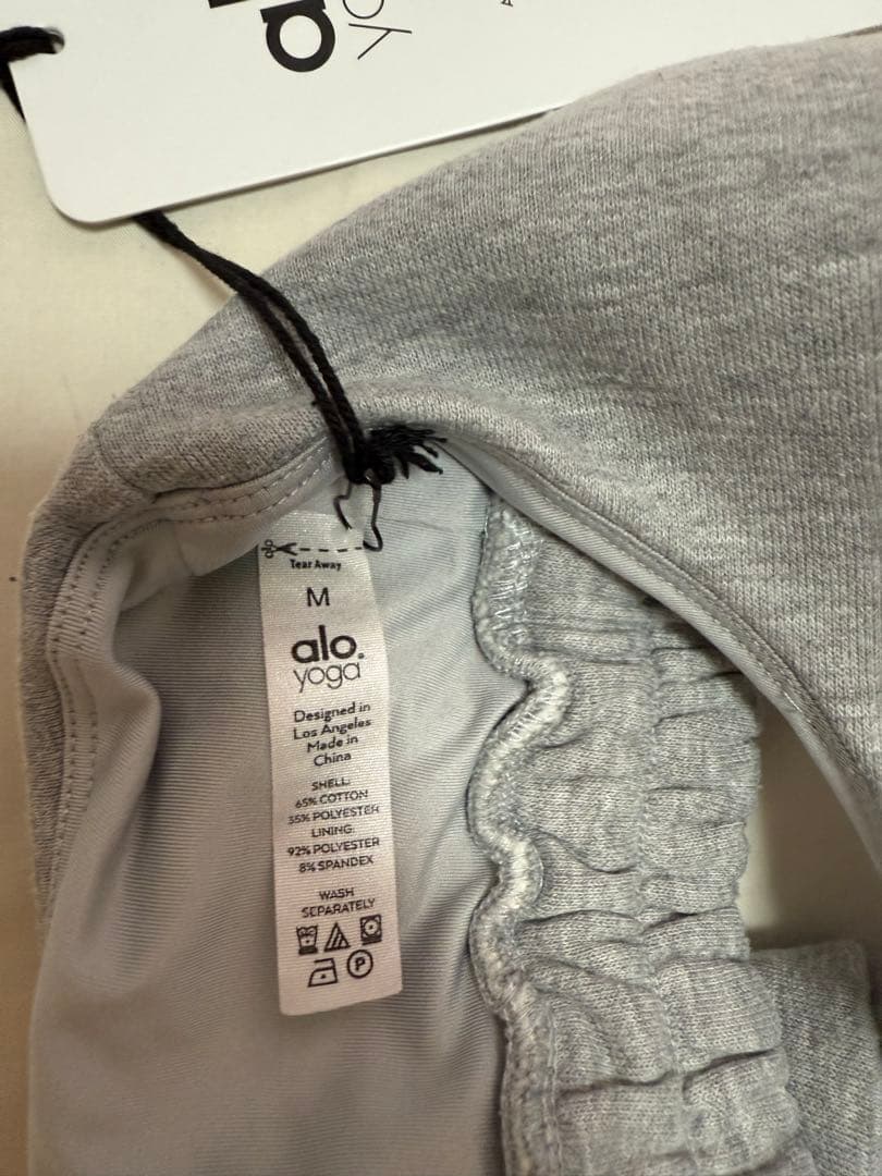 [新品]alo yoga トップス　スウェットシャツブラトップ　ヨガウェア　M