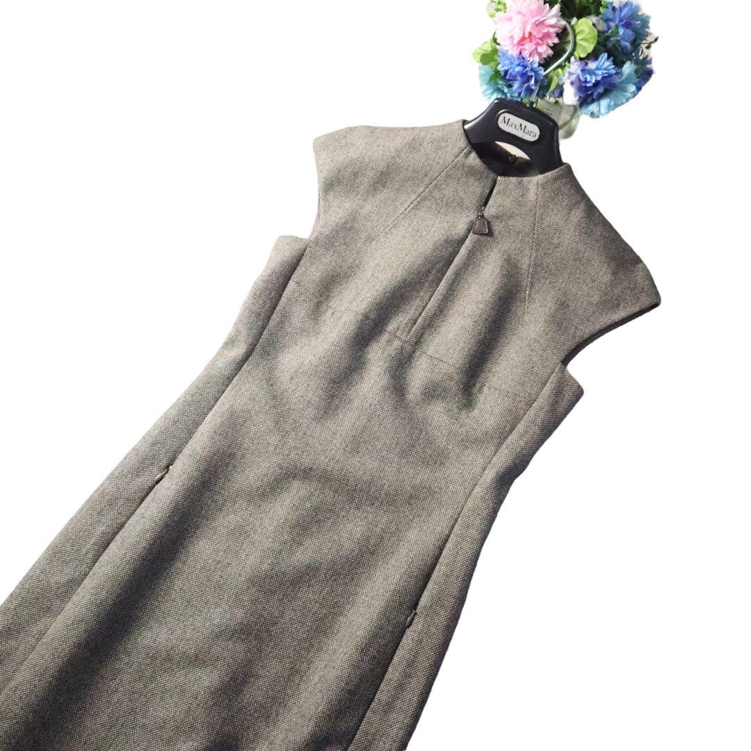 【皇室御用達38万円】AKRIS アクリス フォーマルクラシックワンピースドレス