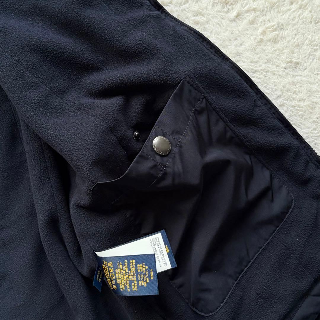 美品✨ポロラルフローレン 中綿ブルゾン ポニー刺繍 フード ネイビー M 現行品