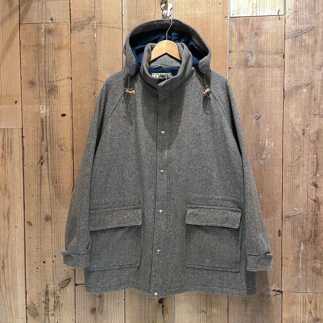 【L】70s USA製 L.L.Bean ウール マウンテンパーカー ジャケット