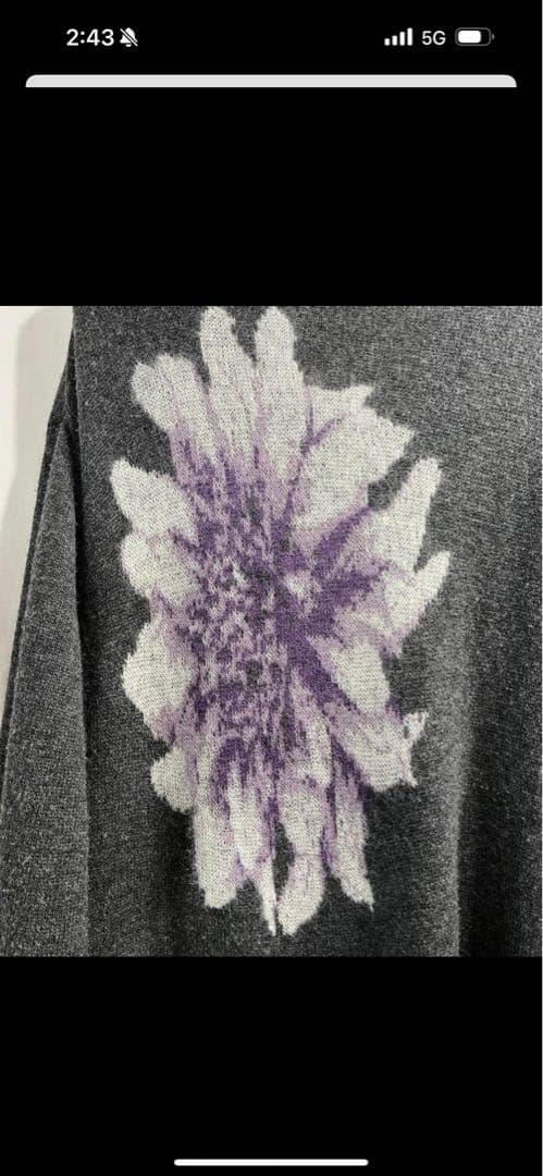 【希少】yohji yamamoto pour homme花柄ロングニットコート