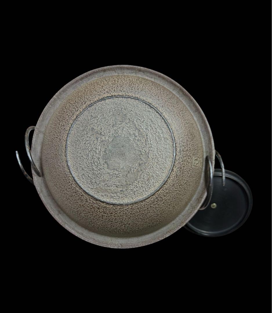 【希少】人間国宝 釜師 高橋敬典 真形羽釜 茶釜 釜釻