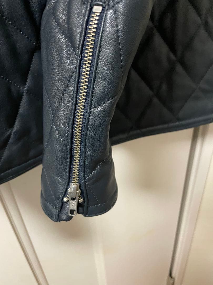 KADOYA K'S LEATHER ネイビーレザージャケット L
