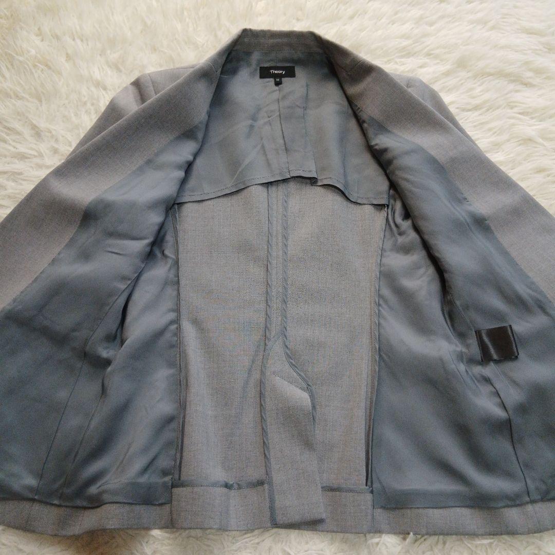 【Theory】GABE.N TAILORセットアップ　パンツスーツ　グレー
