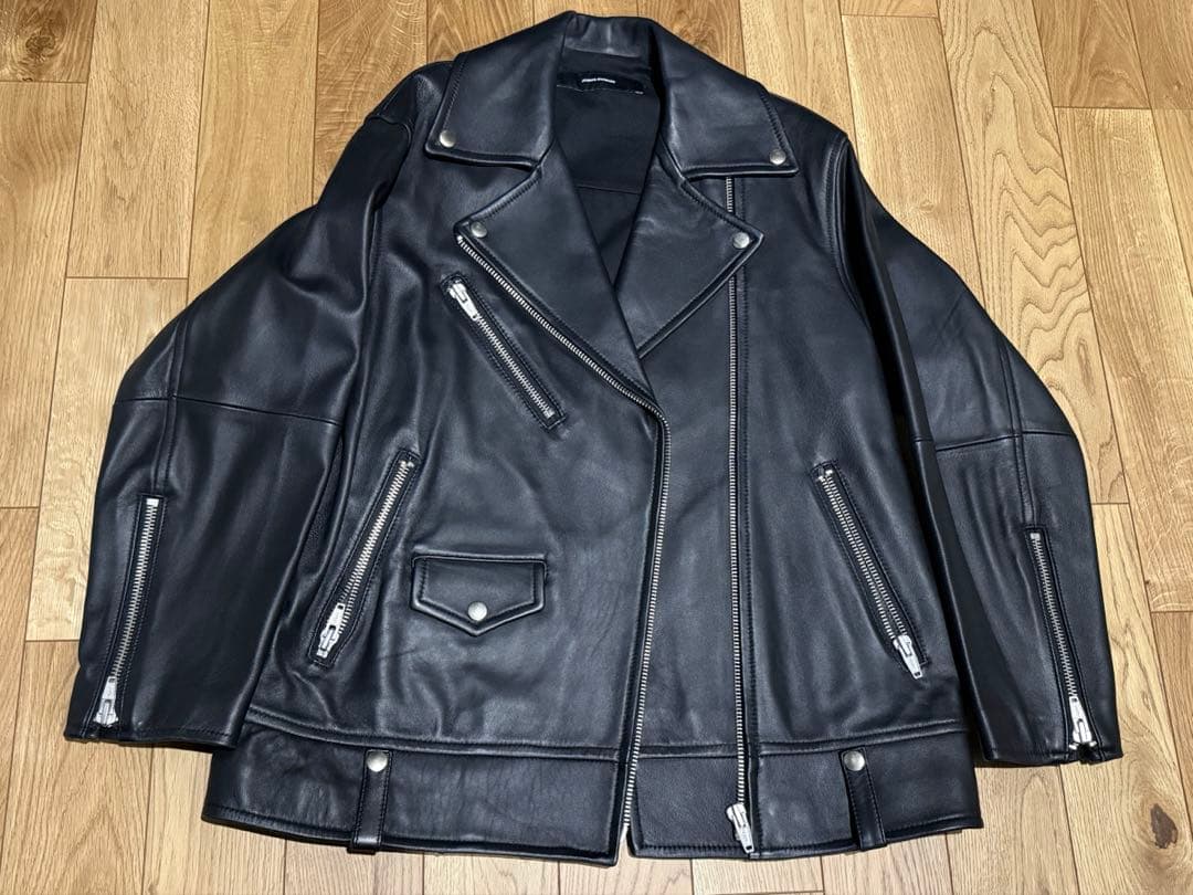 JOURNAL STANDARD シープレザービッグライダースブルゾン