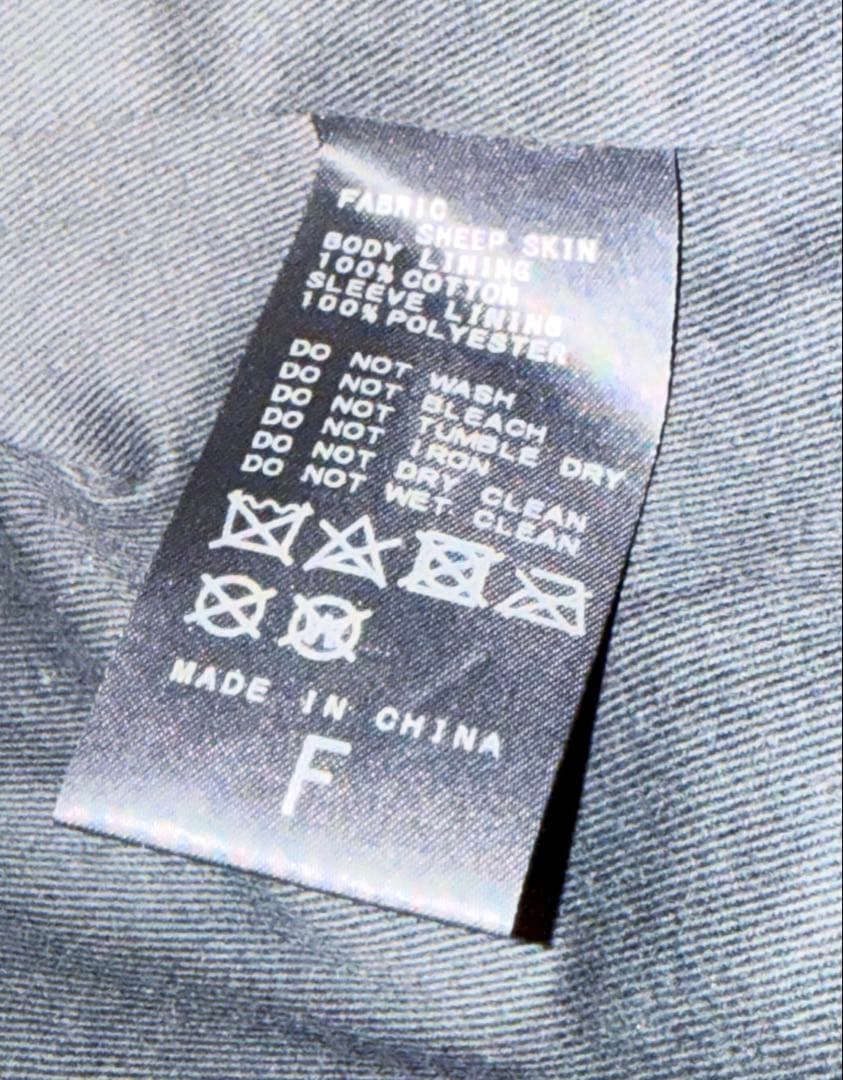 JOURNAL STANDARD シープレザービッグライダースブルゾン