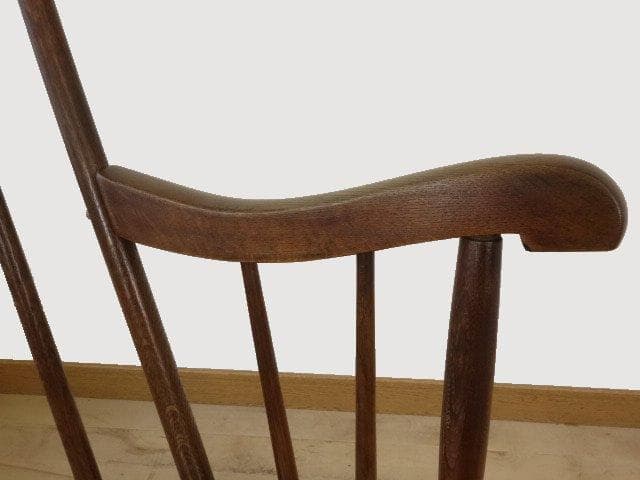 飛騨産業キツツキ　木製　ロッキングチェアーA　再塗装済　ＵＳＥＤ