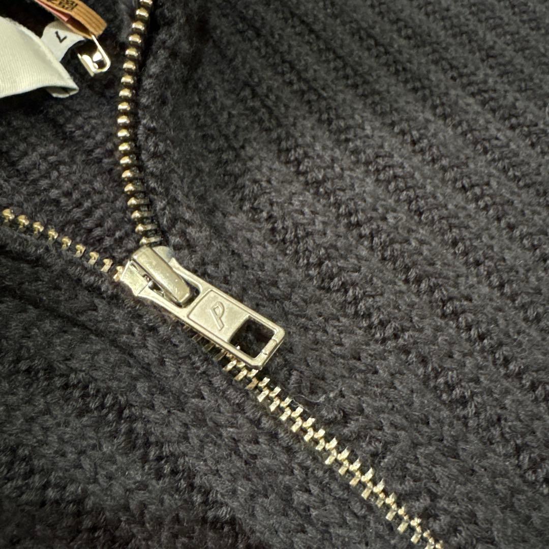 クリーニング済み　美品！palace ドライバーズニット　袖ロゴ
