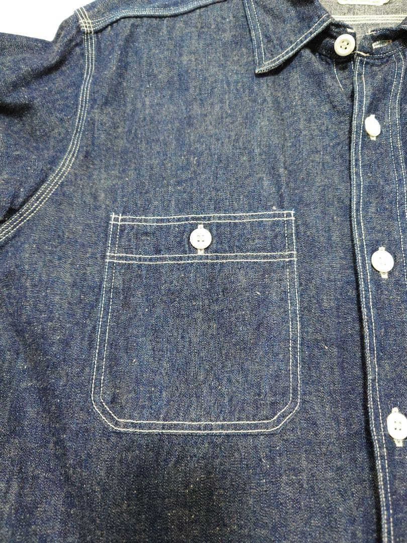 極美品　ウエアハウス ダックディガーデニムシャツ