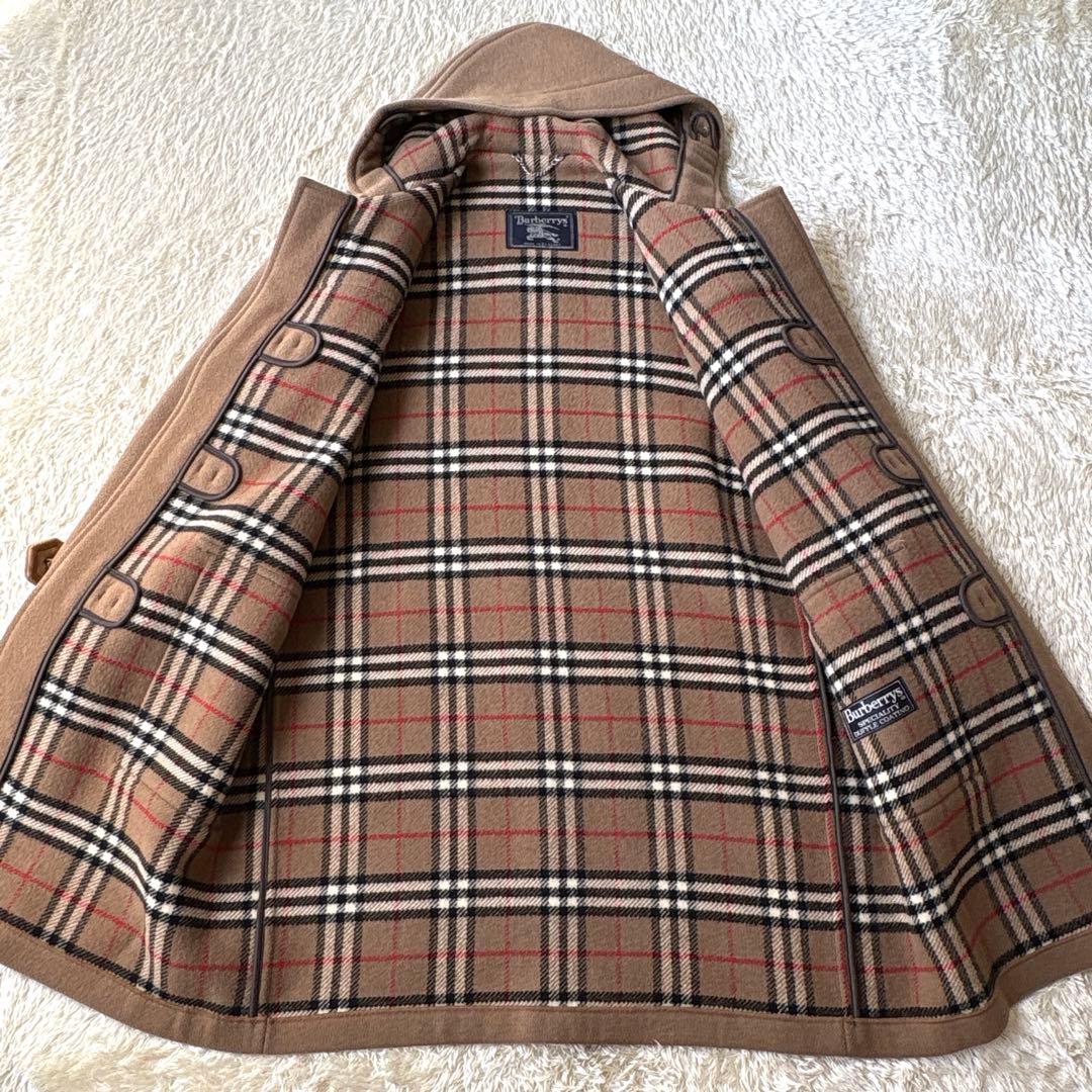 希少　BURBERRYバーバリー　ダッフルコート ノバチェック 英国製　ベージュ