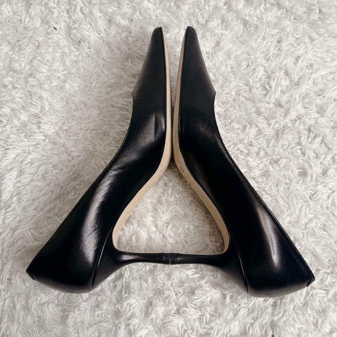 未使用級 ジミーチュウ ROMY65 レザー パンプス ポインテッドトゥ 本革