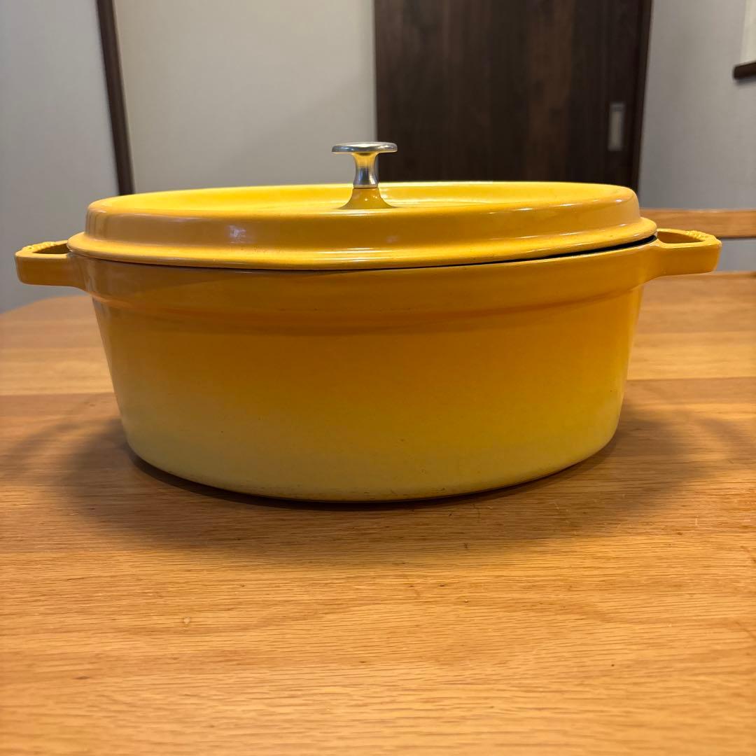 staub ストウブ 「ココット オーバル 33cm」両手鍋