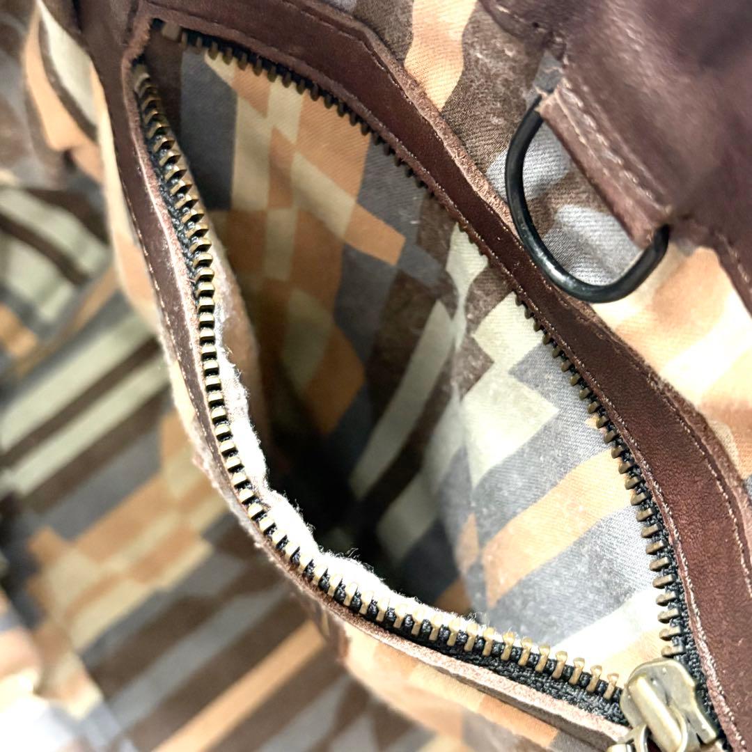 美品✨ジャマンピュエッシュ オヌ トートバッグ ハラコ パッチワーク ブラウン