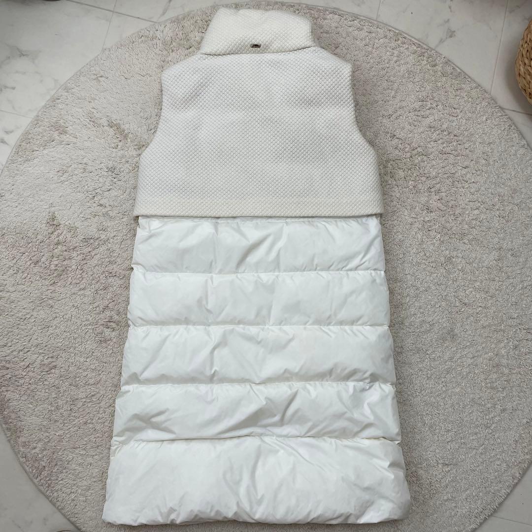 Herno ヘルノ　ロングダウンベスト　ホワイト　新品✨超お買い得❗️値下げ❗️