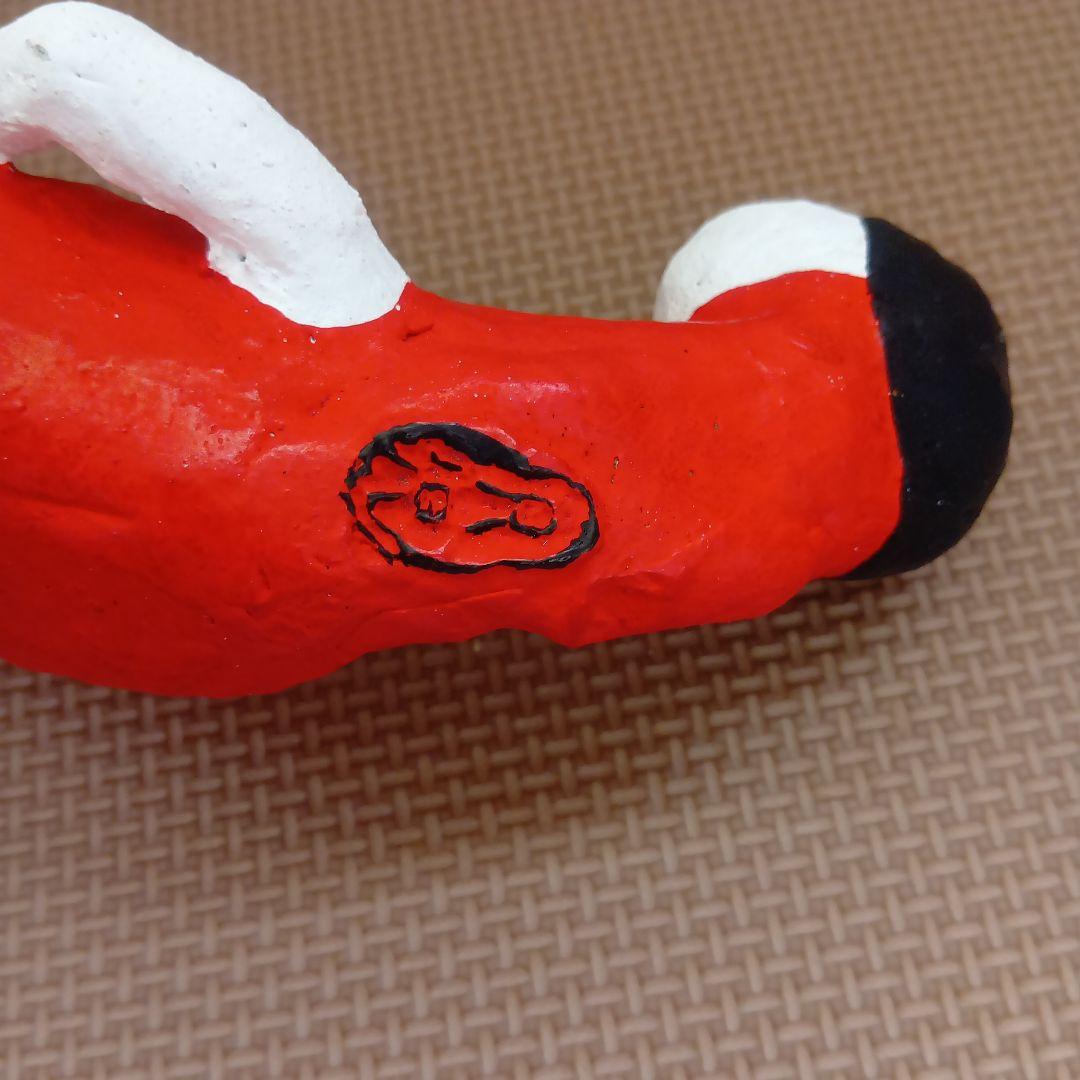 現代陶芸家 相場るい児 「少女土鈴」土人形 手捏ね 艶物 ツチノコ 髑髏